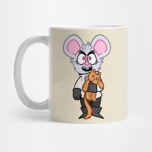 Dr Catnip with toy cat Mug